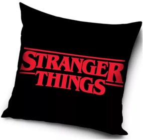 Vankúš Stranger Things - motív Black - 40 x 40 cm
