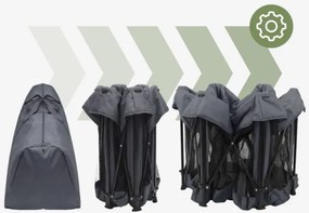 Detská ohrádka Cozy 30 grafitová