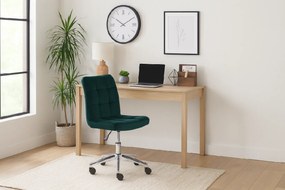 Tmavozelené kancelárske kreslo Q-020 VELVET