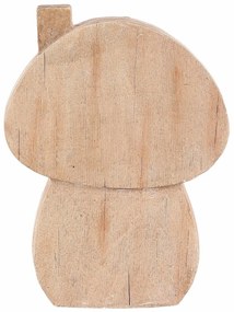 Jesenná dekorácia Hubový domček s osvetlením, 24 x10 x 32 cm, horčík, imitácia dreva