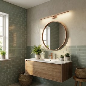 Toolight Toolight, LED nástenné svietidlo 80cm, 13W, 4000K, 1000lm, APP1897-1W, medená matná, OSW-66052