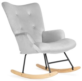Hojdacie kreslo MOSS light grey