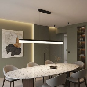 Toolight Toolight, LED stropné svietidlo 120cm, APP1692-CP, čierna matná, OSW-07890