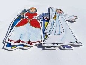 MARIONETINO – Kráľovná a Biela pani – bábky 4 ks