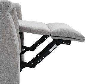 Polohovacie kreslo sivé TV-916 SIL2