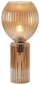 Stolová lampa jantárová so skleneným tienidlom (výška 40 cm) Toulipa – Markslöjd