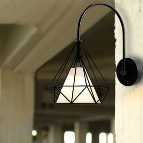 Toolight - nástenné kovové svietidlo BELLO 1xE27, čierna, OSW-06602