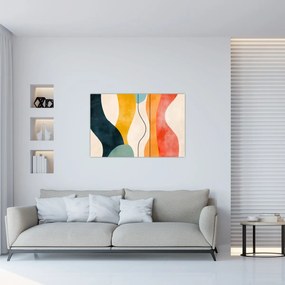 Obraz - Minimalistická farebná ilustrácia II. (90x60 cm)