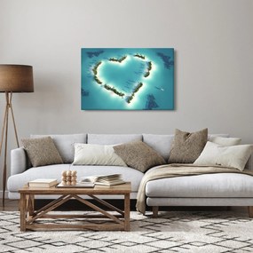 Obraz - Ostrovy srdce (90x60 cm)