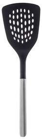 Drážkovaná obracačka Nylon s rúčkou z nehrdzavejúcej ocele 34 cm - 596571