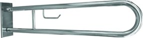 Bemeta Design HELP: Madlo, 850 mm, v tvare U, s držiakom TP, sklopné, s krytkou, nerez, lesk - 301407321
