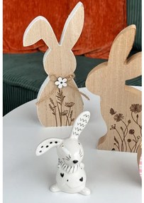 Veľkonočný drevený zajac FLORAL RABBIT 20 cm
