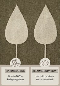 Hanse Home, Detský koberček Adventures 106215 Green Cream, 120x170, zelená, detská izba