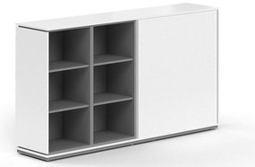 Stredná skriňa Creator 202,2 x 44,5 x 115,5 cm, antracit / biela