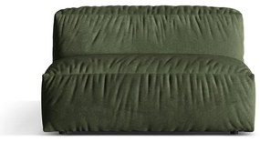 Zelený zamatový modul pohovky (stredový diel) Martina – Micadoni