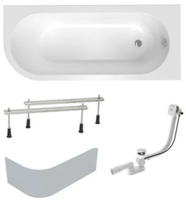 Asymetrická vaňa Laguna Rajka 170x72,5 cm akrylát pravá SIKOVRAJ170PAPNP, 1 ks