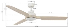 Stropný ventilátor Lucci Air Shoalhaven 142 cm 213052