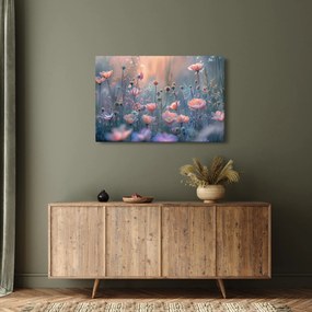 Obraz - Kvety v pastelových farbách (90x60 cm)