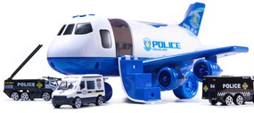 KIK KX6684_1 Lietadlo Transporter + 3 policajné vozidlá