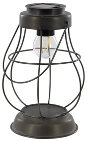 Chic Antique LED lampáš na solárne napájanie 22 cm