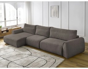 Hnedá rohová pohovka Aden – Bobochic Paris