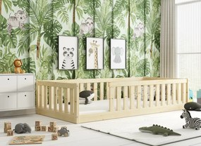 Posteľ BELLA SIMA 190x90 Montessori z masívu – prírodná borovica