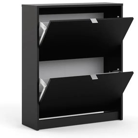 Čierna výklopná skrinka na topánky Shoes – Tvilum