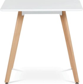 Jedálenský stôl DT-312 biely / naturálny