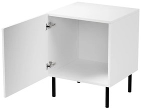 NOČNÉ STOLÍKY 2ks CLEMENTE BIELY NA NOŽIČKÁCH