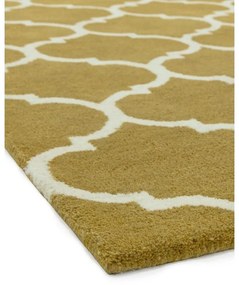 Okrovožltý ručne tkaný vlnený koberec 160x230 cm Albany – Asiatic Carpets