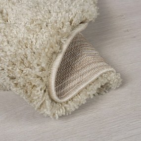 Flair Rugs, Kusový koberec Shaggy Teddy Natural kruh, 133x133 (priemer) kruh, béžová, detská izba