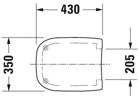 Duravit D-Code - SET Závesné WC + sedátko so sklápacou automatikou, biela 45350900A1