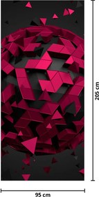 Fototapeta na dvere - 3D abstrakcia (95x205cm)