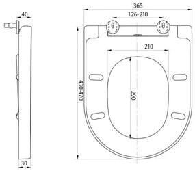Sapho - WC sedadlo SoftClose TURKU biela