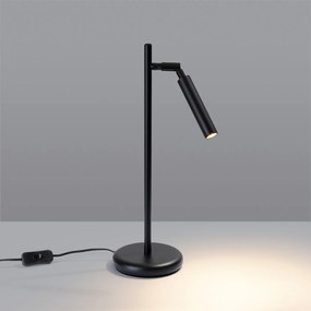 Stolná lampa Pastelo, 1x čierne kovové tienidlo
