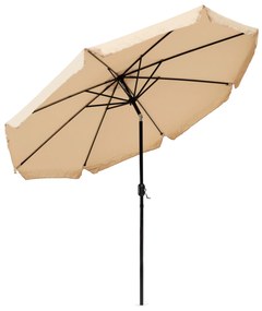 ModernHome Veľký záhradný slnečník 3m - béžový