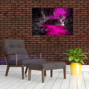Obraz - Ružový les (90x60 cm)