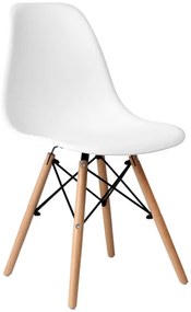 Jedálenská stolička PARIS hnedá / biela