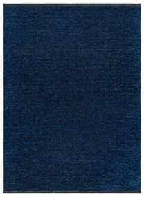 Koberec FLORENCE 24021 Jednfarebný, glamour, plocho tkaný, modrý