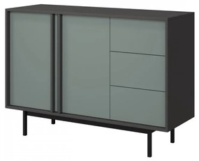 Komoda Wektus 3S2D WK07, Farby: antracit / aloe