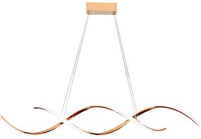Toolight Toolight, LED stropné osvetlenie 110cm, 46W, 3000K, LHJ021-CP, ružové zlato, OSW-50009