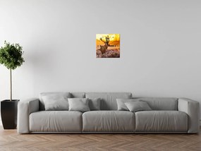 Gario Obraz s hodinami Silný jeleň Rozmery: 60 x 40 cm