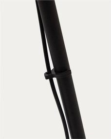 Čierna LED stojacia lampa so stmievačom (výška 160 cm) Orey – Kave Home