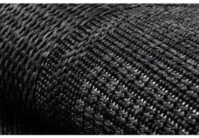 Koberec TIMO 5000 SISAL vonkajšie rám čierna Veľkosť: 240x330 cm