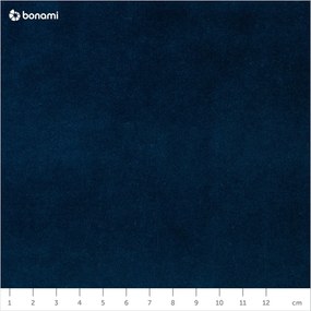 Modrá zamatová leňoška Cosmopolitan Design Vienna, ľavý roh