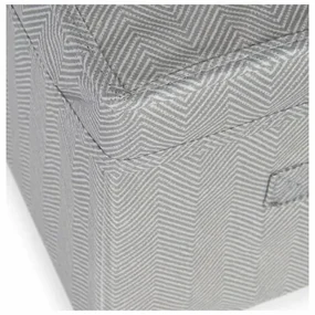 Compactor Skladací úložný kartónový box Wos, 30 x 43 x 19 cm, sivá, S