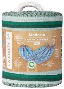 La Siesta Hojdacia sieť MODESTA DOUBLE PATTERN - agave, 100 % organická bavlna