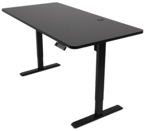 Výškovo nastaviteľný elektrický stôl BestBerg BBAT-16BB / rozmer 160x80 cm / výška 85-130 cm / čierny