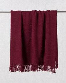 Deka Boucle 140x200cm red wine