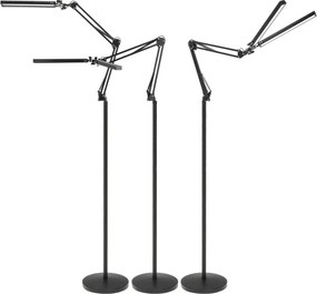 BRILAGI - LED stmievateľná flexibilná stojacia lampa VARIO LED/14W/5V 157 cm čierna